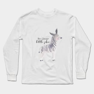 Be Clever Little Zebra Long Sleeve T-Shirt